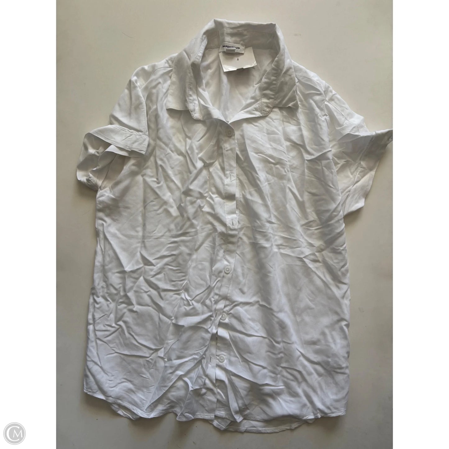 Top Short Sleeve By Beachlunchlounge In White, Size: S