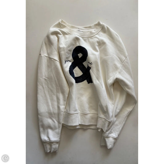 Sweatshirt Crewneck By Maeve In Cream, Size: Xs