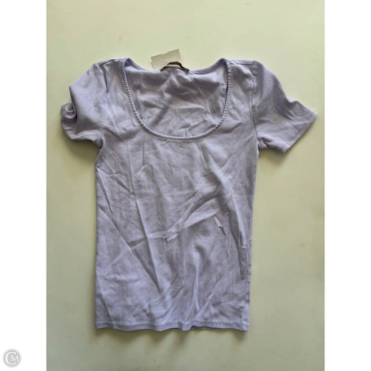 Top Short Sleeve By Loft In Purple, Size: S