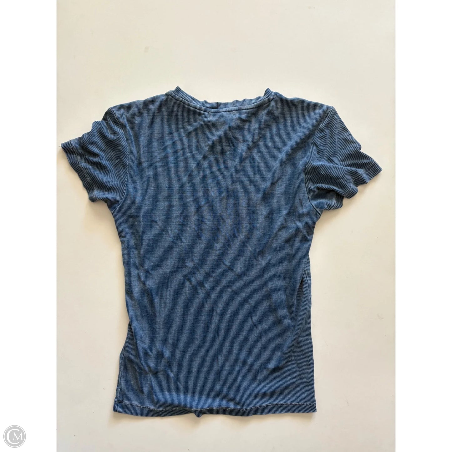 Top Short Sleeve By Good American In Blue, Size: S