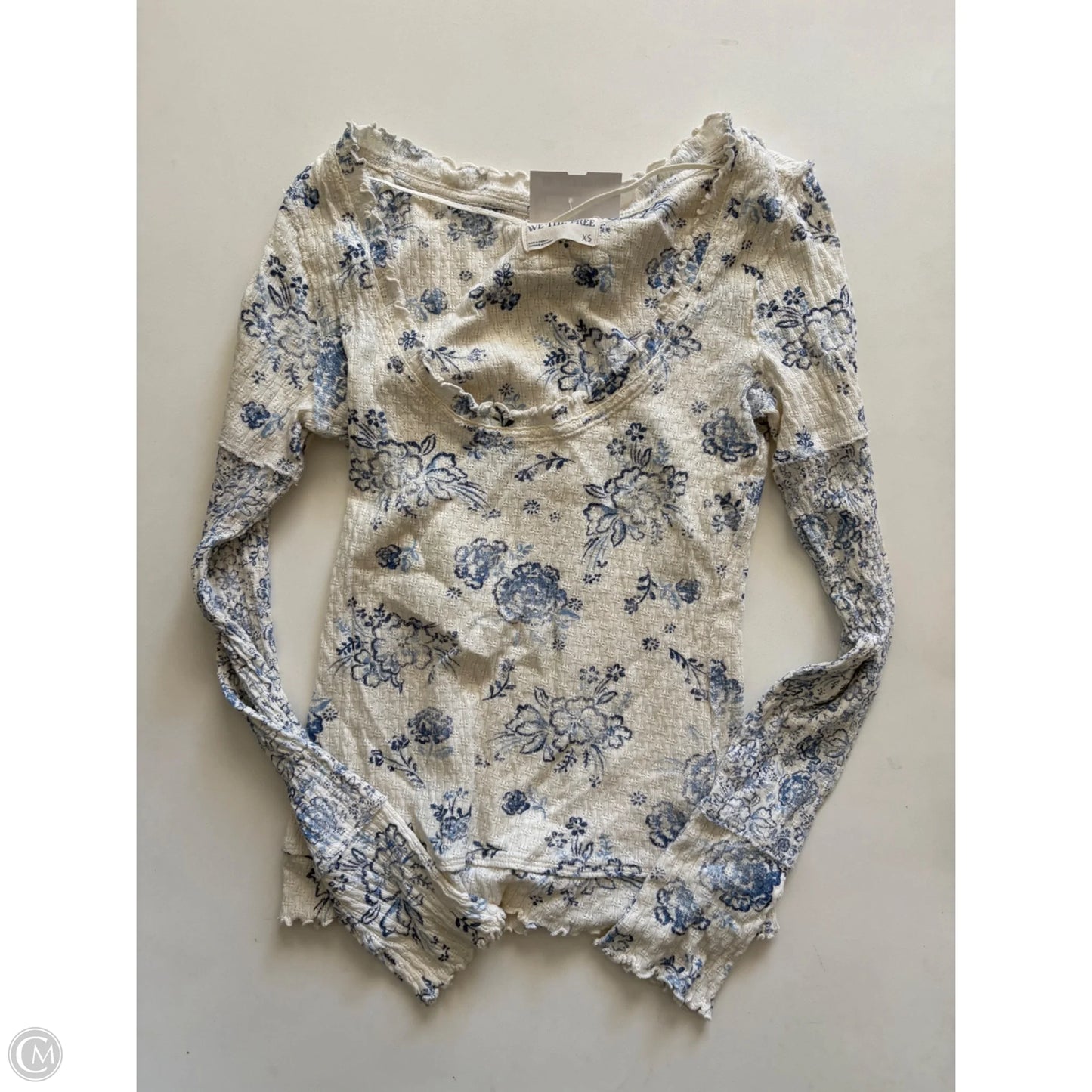 Top Long Sleeve By We The Free In Blue, Size: Xs