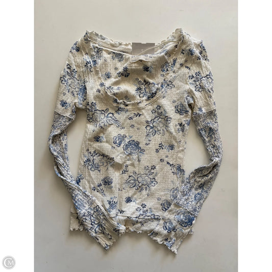 Top Long Sleeve By We The Free In Blue, Size: Xs