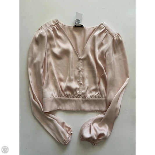 Blouse Long Sleeve By Rachel Zoe In Cream, Size: S