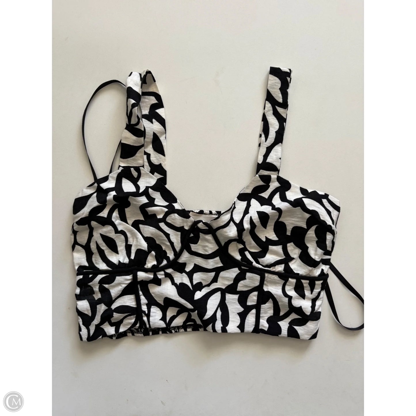 Pants Set 2pc By Monteau In Black & Cream, Size: 4