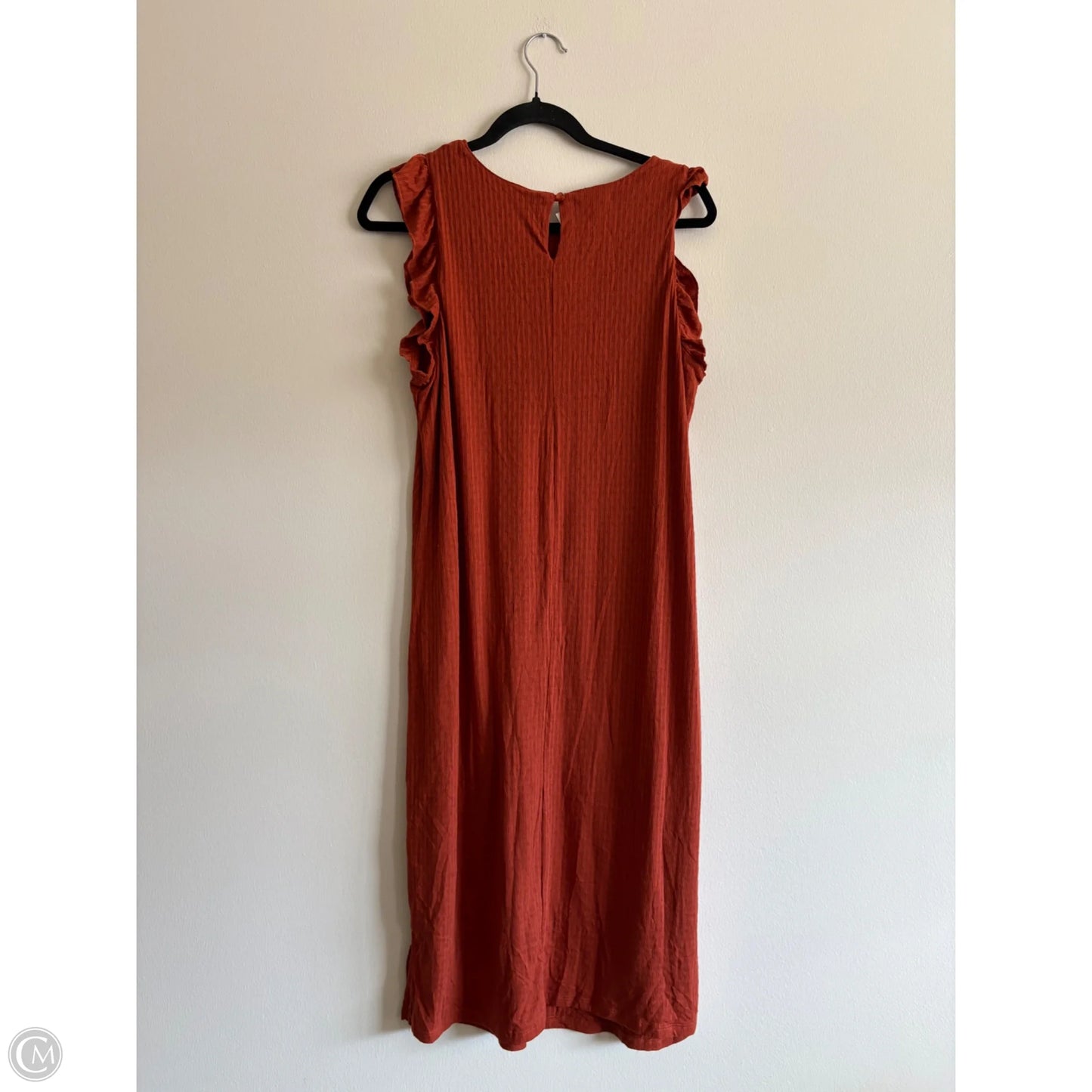 Dress Casual Maxi By Maurices In Orange, Size: Xl