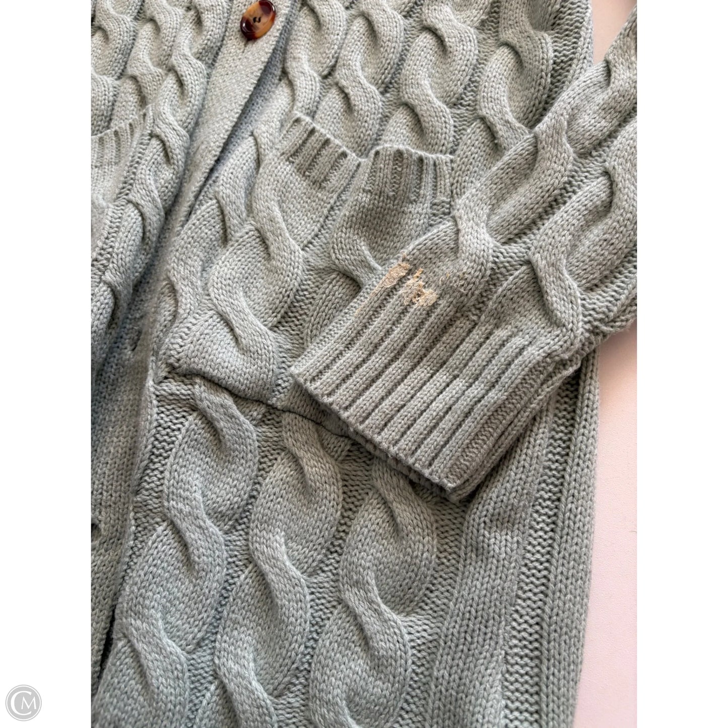 Sweater Cardigan By Cmc In Green, Size: S