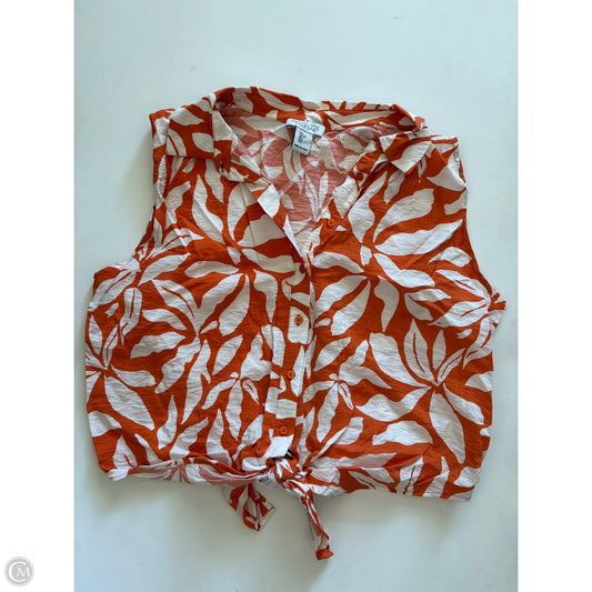 Top Sleeveless By Rachel Zoe In Orange, Size: L