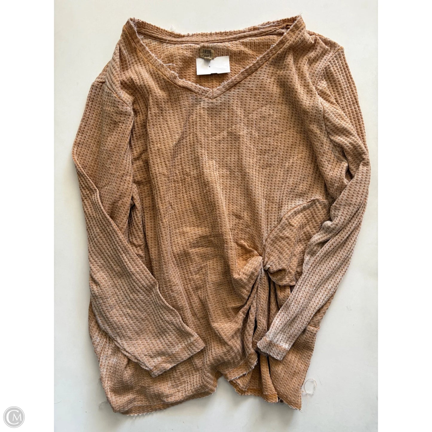 Top Long Sleeve By True Craft In Yellow, Size: 2x