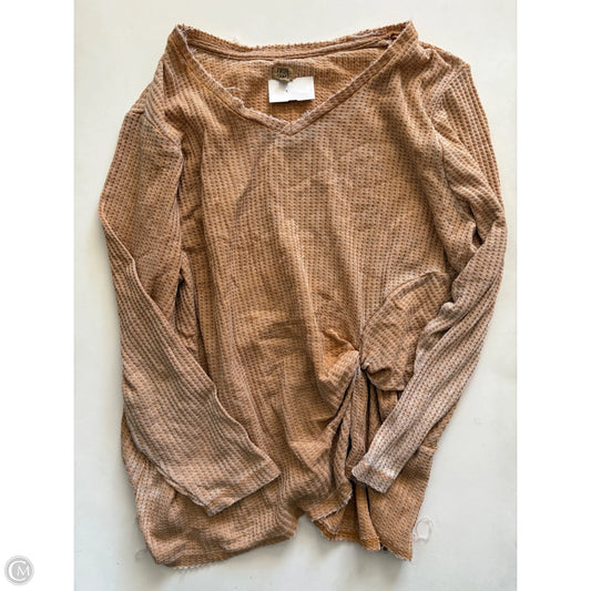 Top Long Sleeve By True Craft In Yellow, Size: 2x