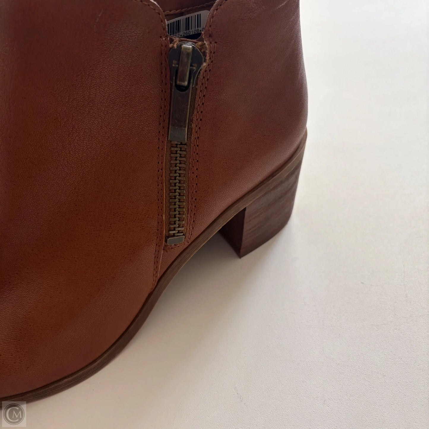 Boots Ankle Heels By Franco Sarto In Brown, Size: 10