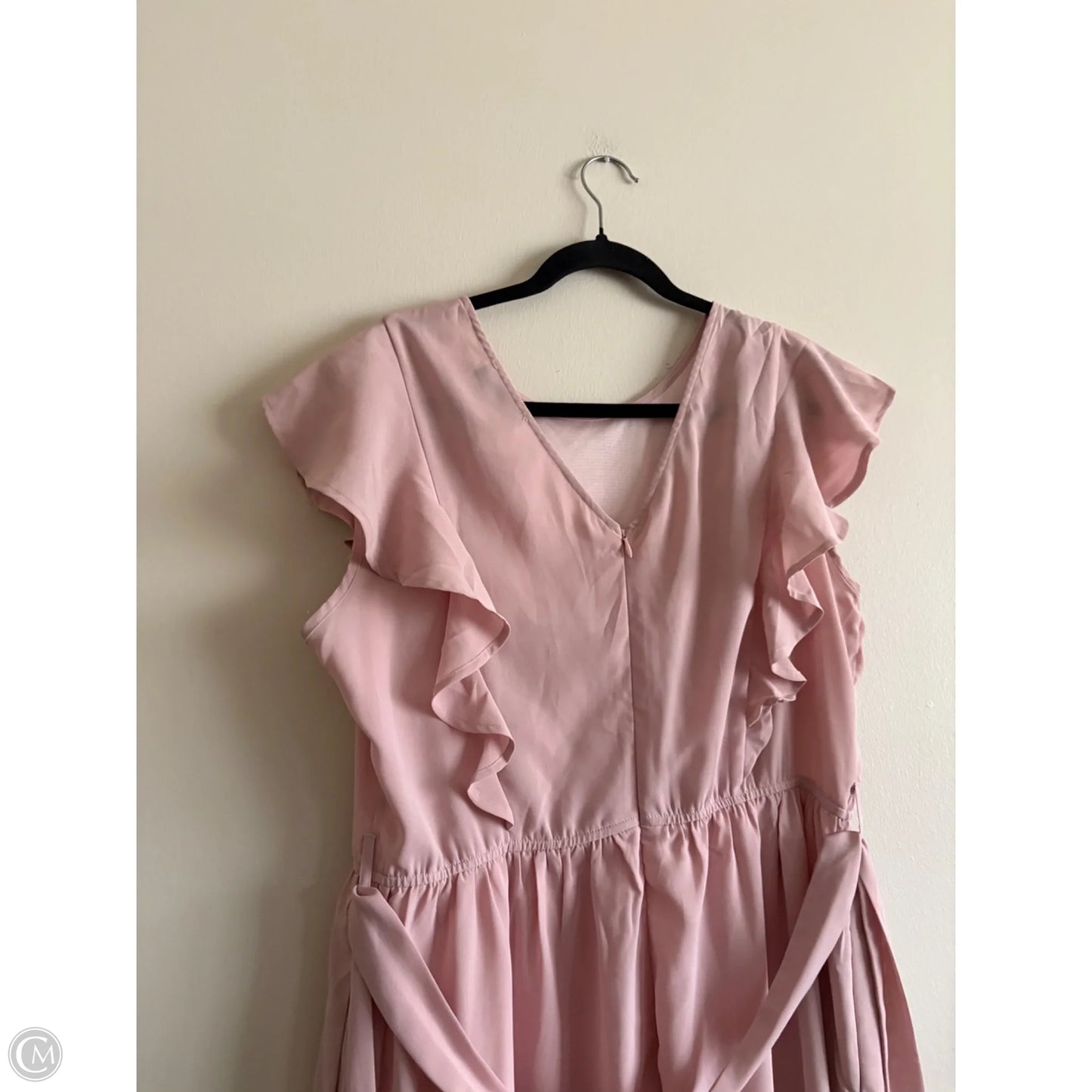 Dress Casual Midi By Kancy Kole In Pink, Size: Xl