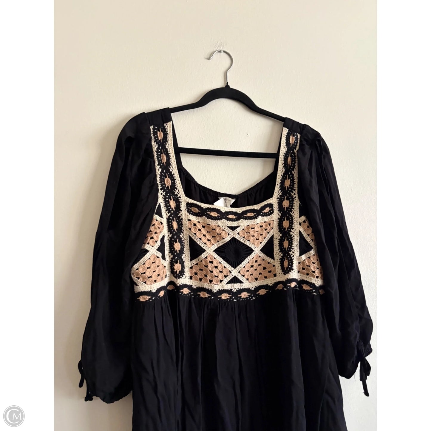 Dress Casual Midi By Cato In Black, Size: Xl