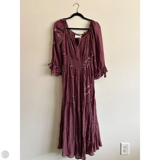 Dress Casual Maxi By Figuero & Flower In Pink, Size: M