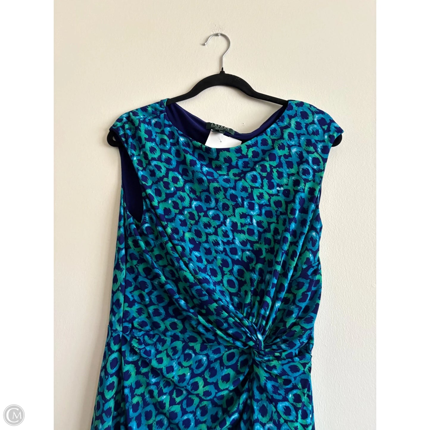 Dress Work By Lauren By Ralph Lauren In Blue, Size: L