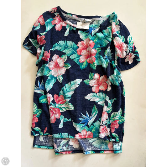 Top Short Sleeve By Tommy Bahama In Floral Print, Size: Xl