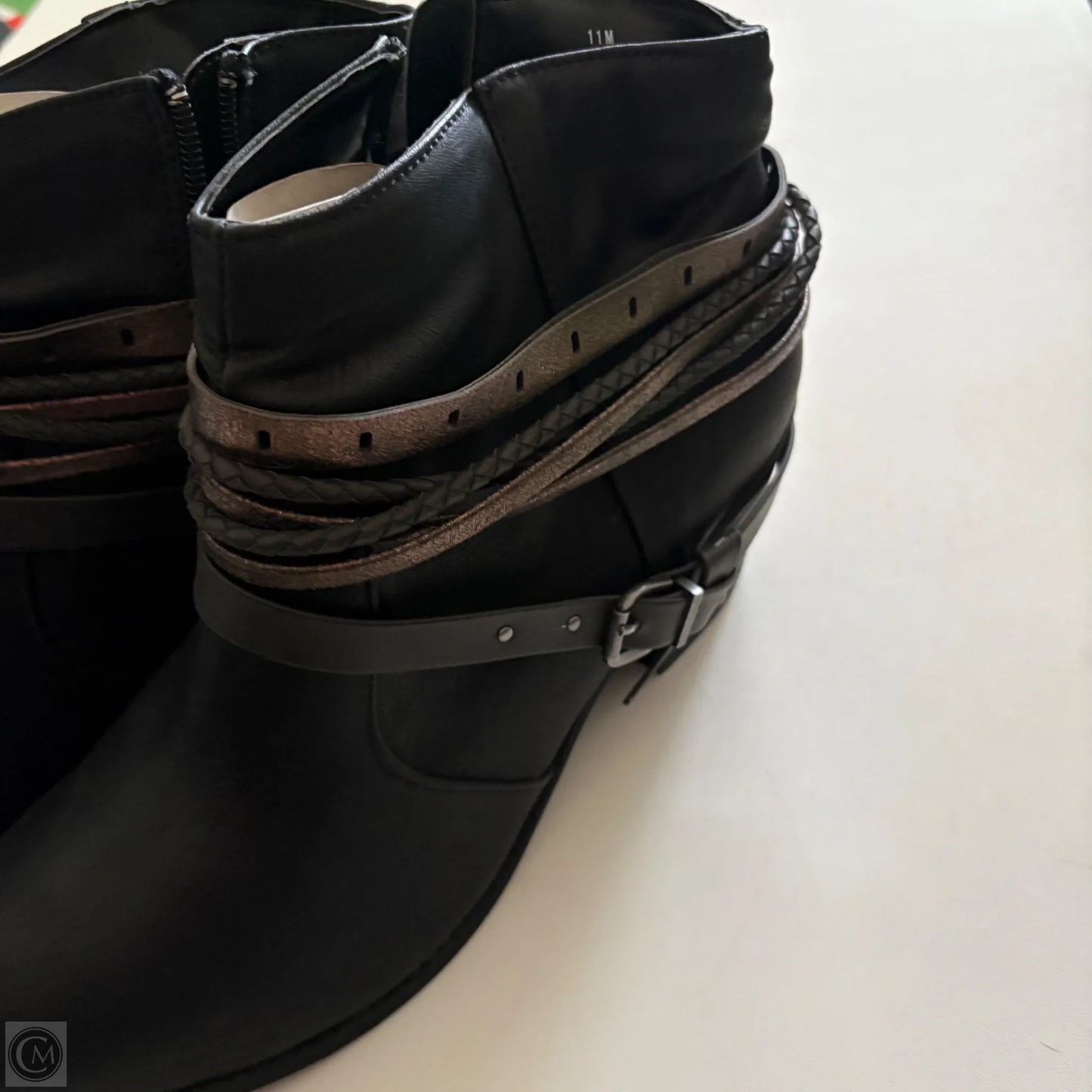 Boots Ankle Heels By Jelly Pop In Black, Size: 11