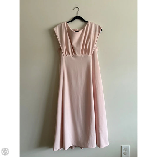Dress Party Midi By Calvin Klein In Pink, Size: Xl