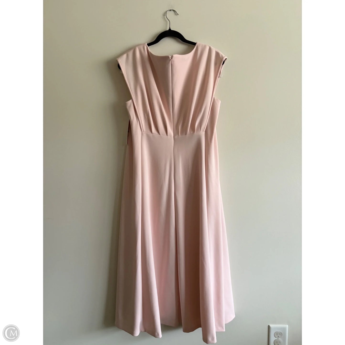 Dress Party Midi By Calvin Klein In Pink, Size: Xl