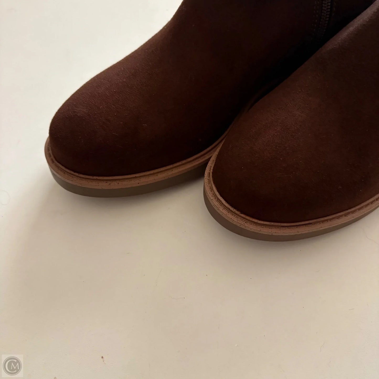 Boots Ankle Heels By Esprit In Brown, Size: 8.5