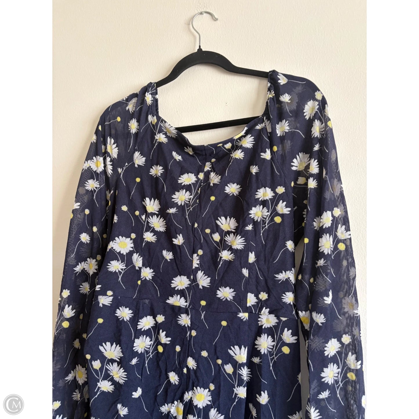Dress Casual Midi By As U Wish In Navy, Size: Xl
