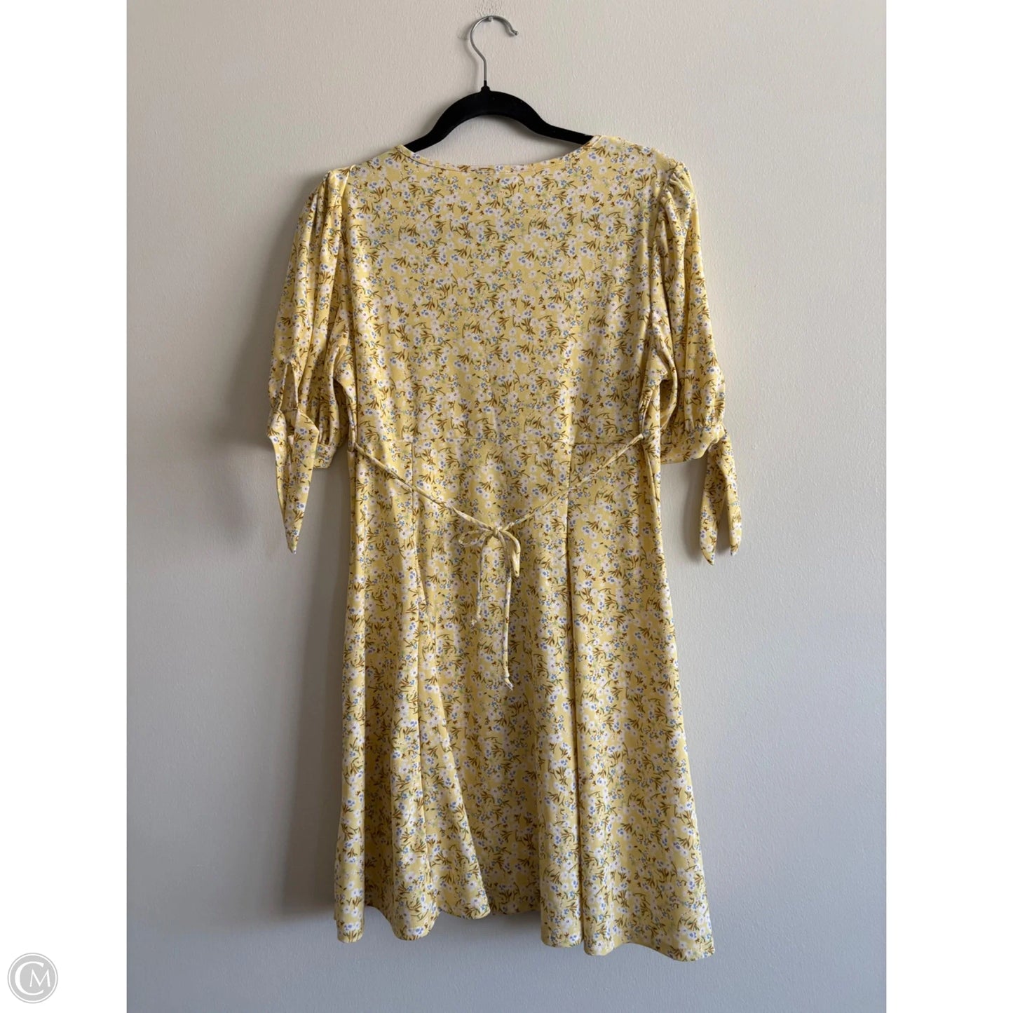 Dress Casual Midi By As U Wish In Yellow, Size: Xl