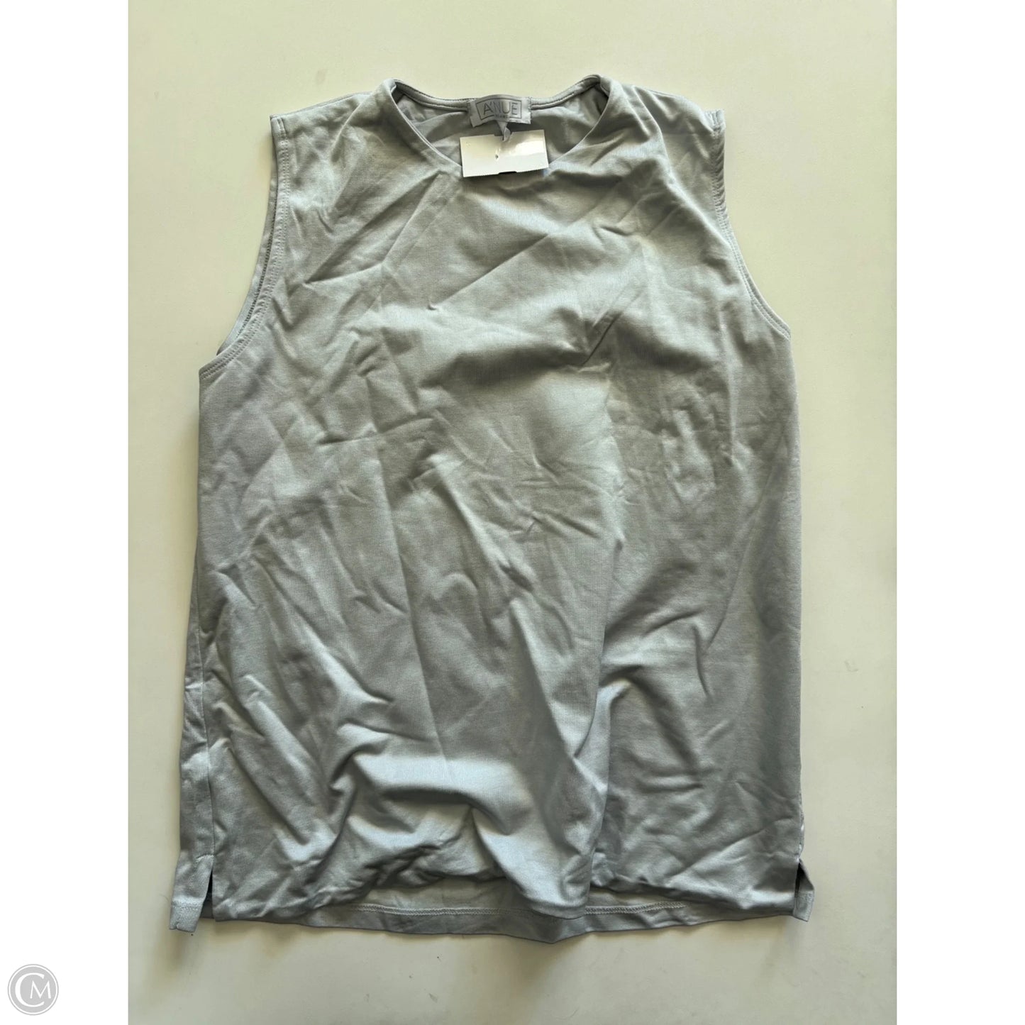 Top Sleeveless By Anue In Silver, Size: L