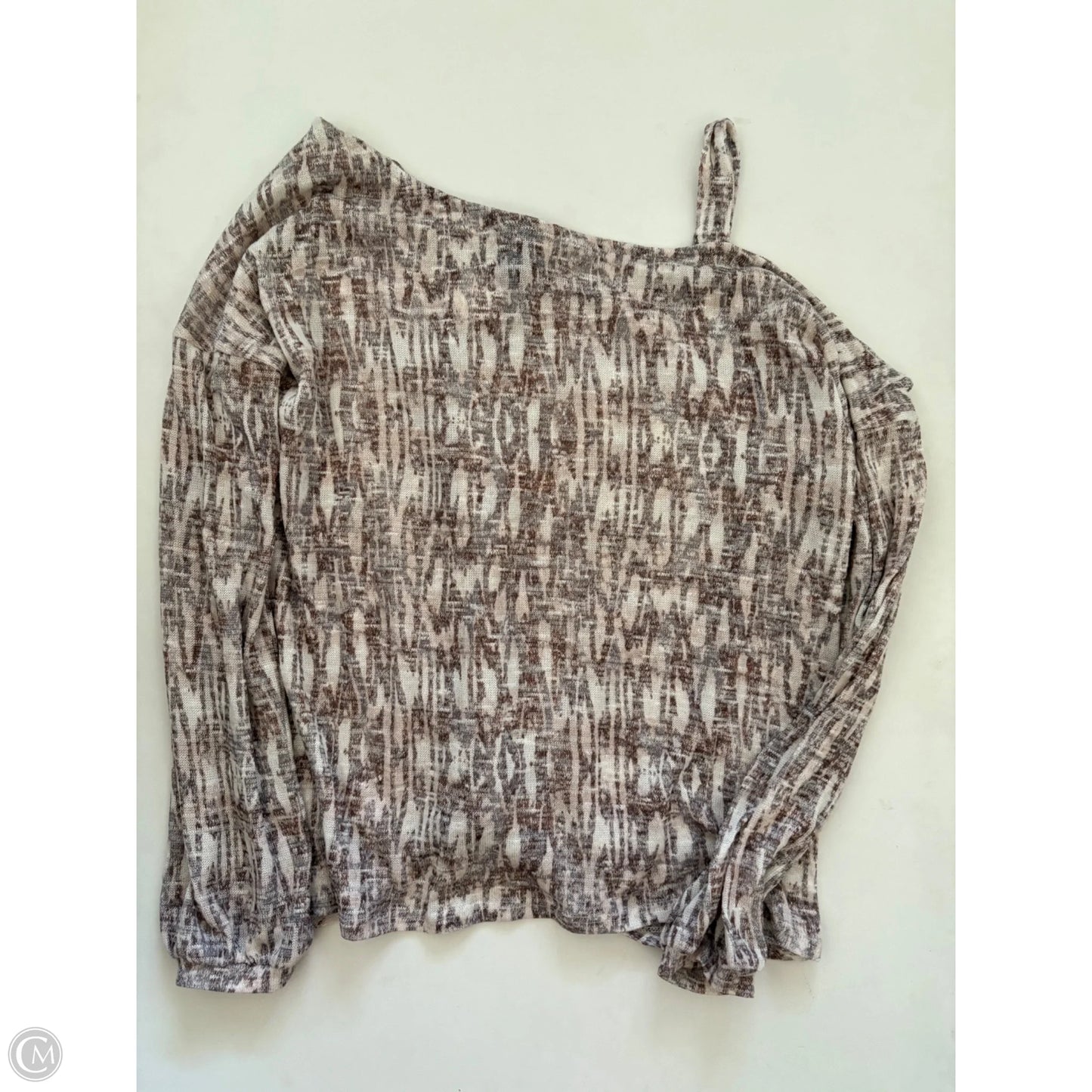 Top Long Sleeve By Daytrip In Brown, Size: L