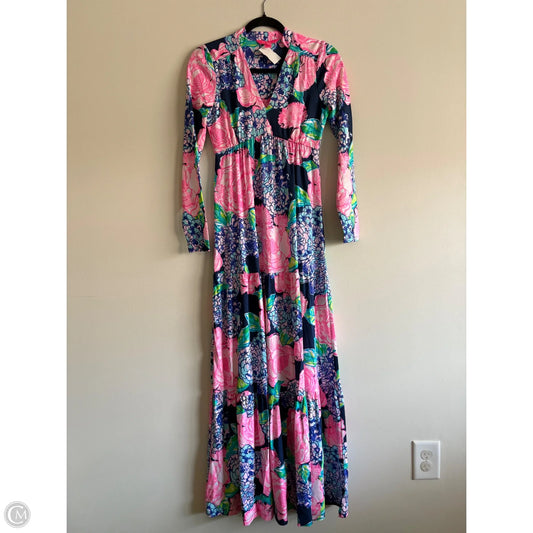 Dress Designer By Lilly Pulitzer In Floral Print, Size: Xs