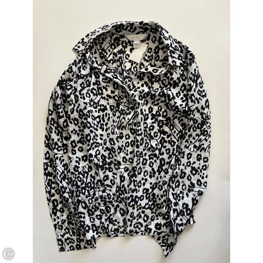 Blouse Designer By Lilly Pulitzer In Black & White, Size: Xs