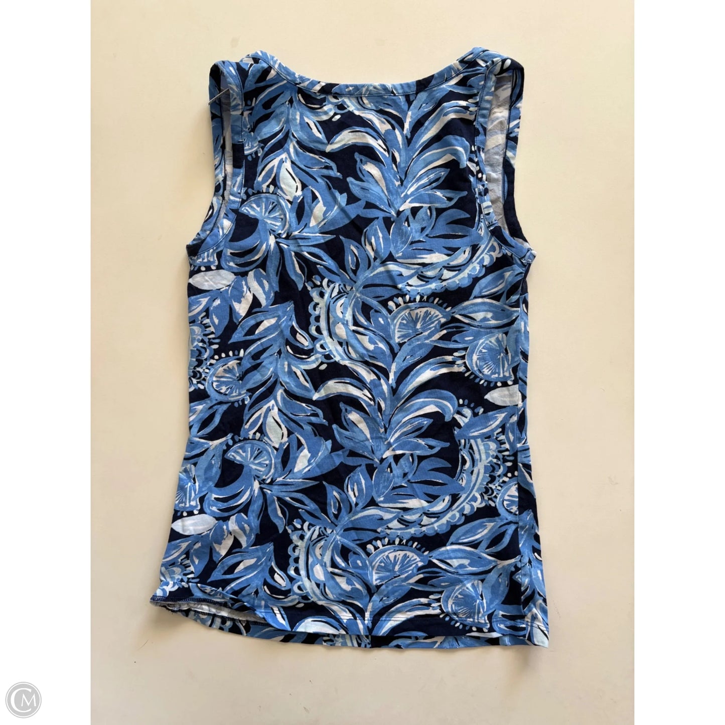 Tank Top Designer By Lilly Pulitzer In Blue, Size: Xxs