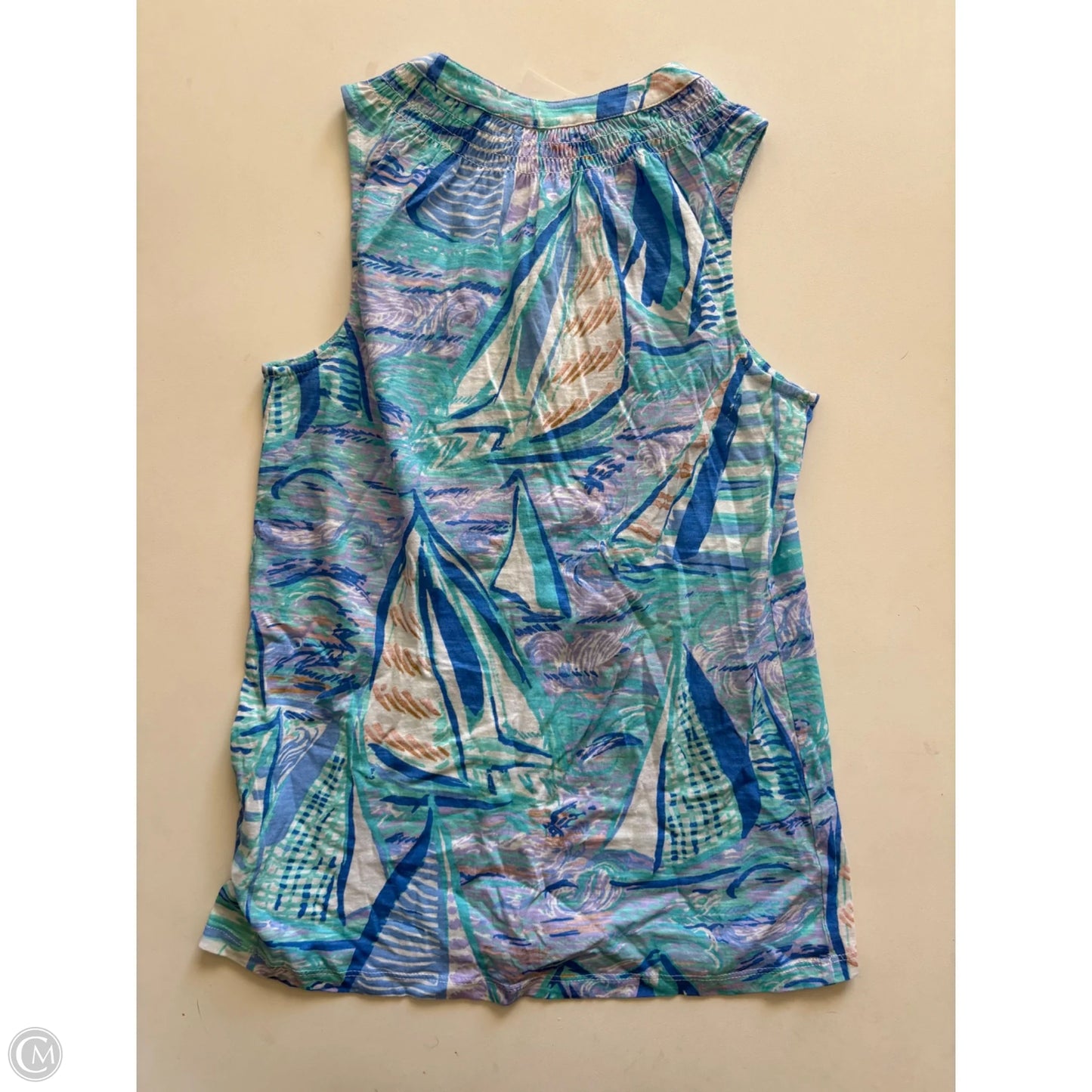 Tank Top Designer By Lilly Pulitzer In Blue, Size: Xxs