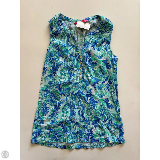Tank Top Designer By Lilly Pulitzer In Blue, Size: Xs