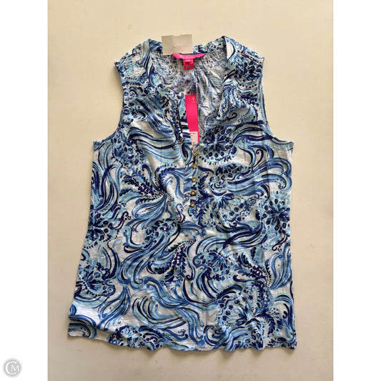 Tank Top Designer By Lilly Pulitzer In Blue, Size: Xs