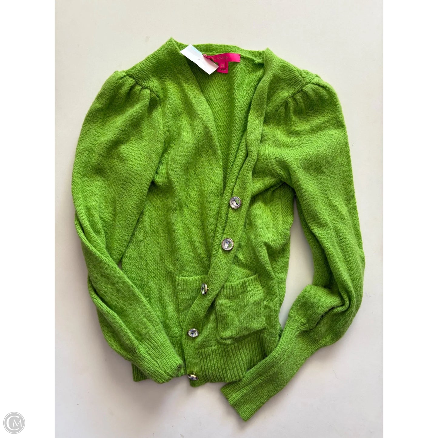 Sweater Cardigan Designer By Lilly Pulitzer In Green, Size: Xs