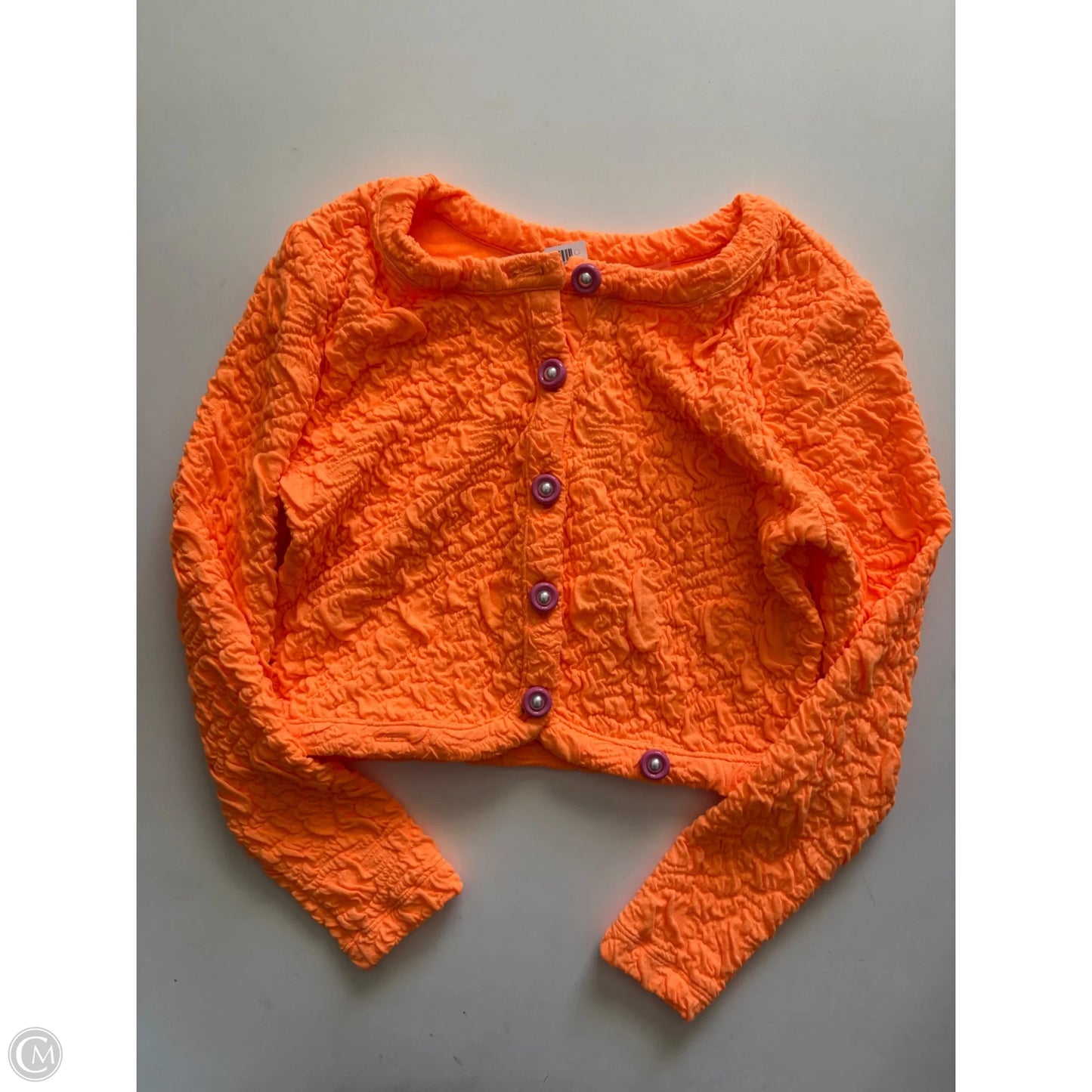 Sweater Cardigan By Love Shack In Orange, Size: Xs
