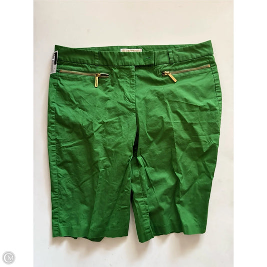 Shorts Designer By Michael Kors In Green, Size: 12