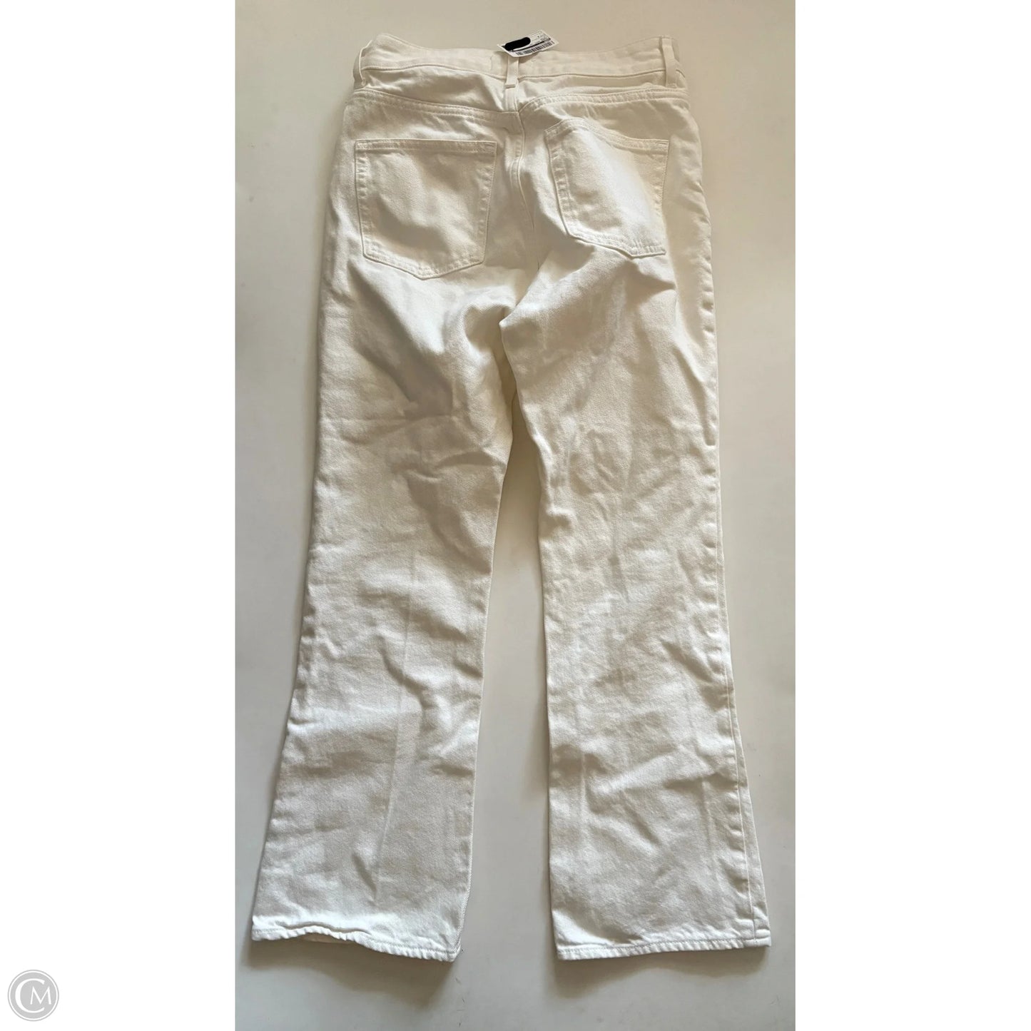 Jeans Boot Cut By H&m In Cream, Size: 4