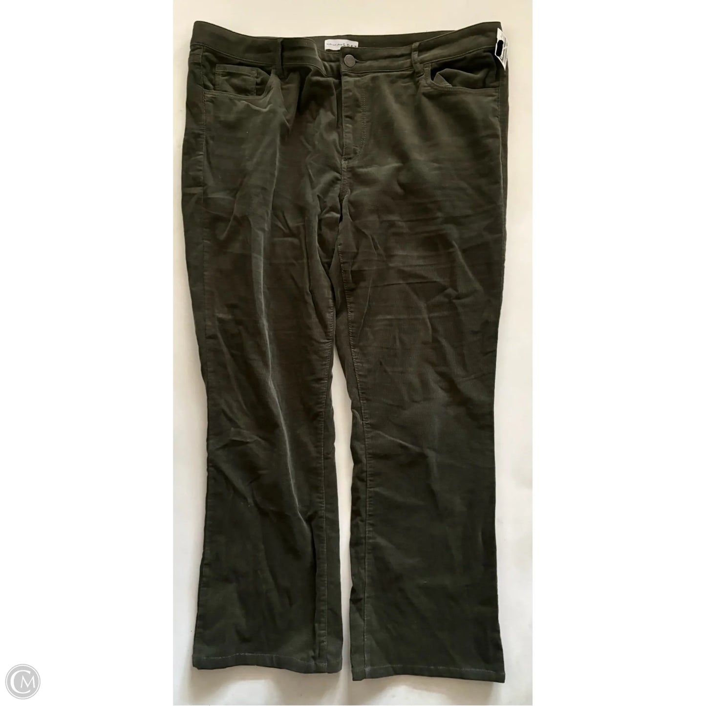Pants Corduroy By Loft In Green, Size: 18