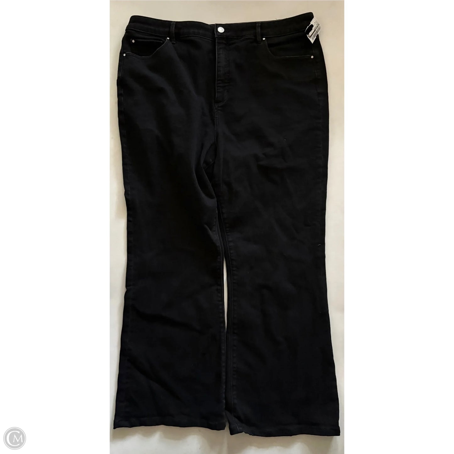 Jeans Straight By Ann Taylor In Black, Size: 18