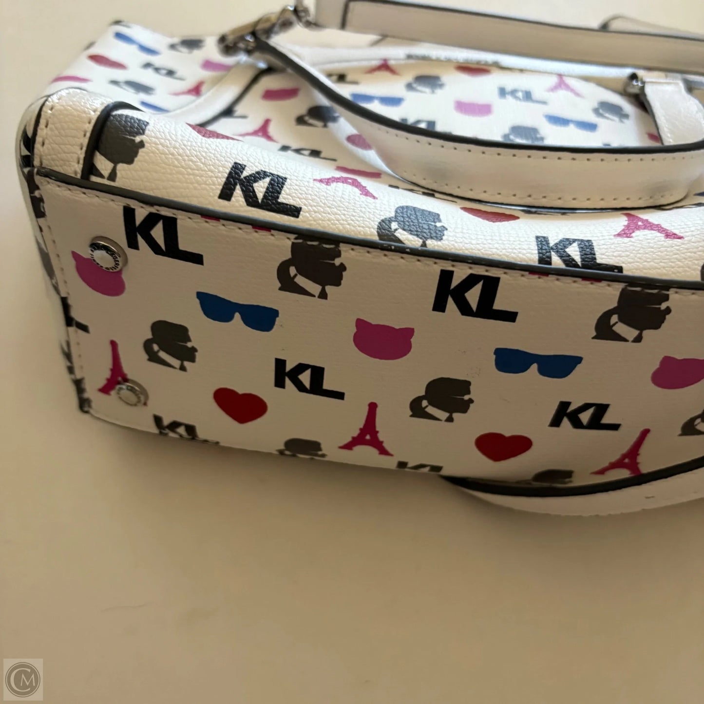 Handbag Designer By Karl Lagerfeld, Size: Medium