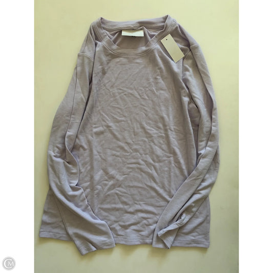 Top Long Sleeve By Loft In Purple, Size: 2x