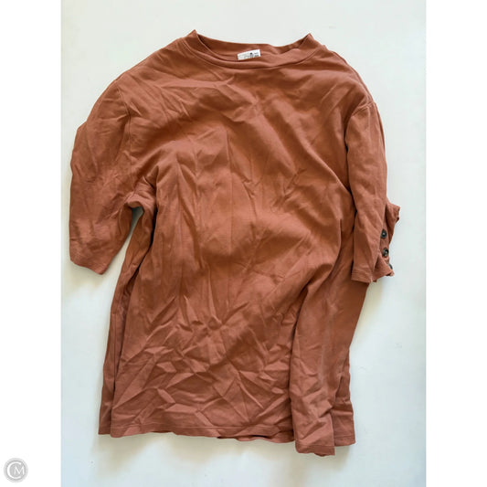 Top Short Sleeve By Ann Taylor In Orange, Size: 2x