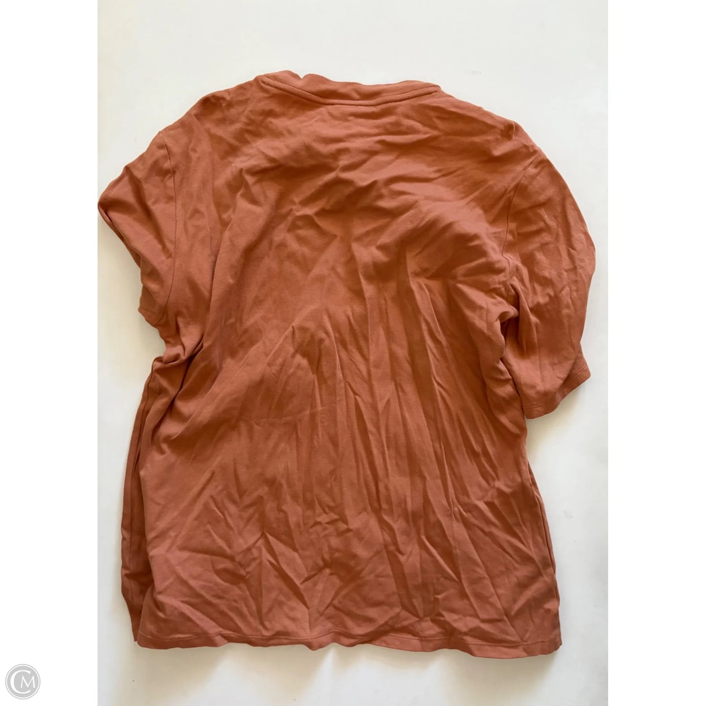 Top Short Sleeve By Ann Taylor In Orange, Size: 2x
