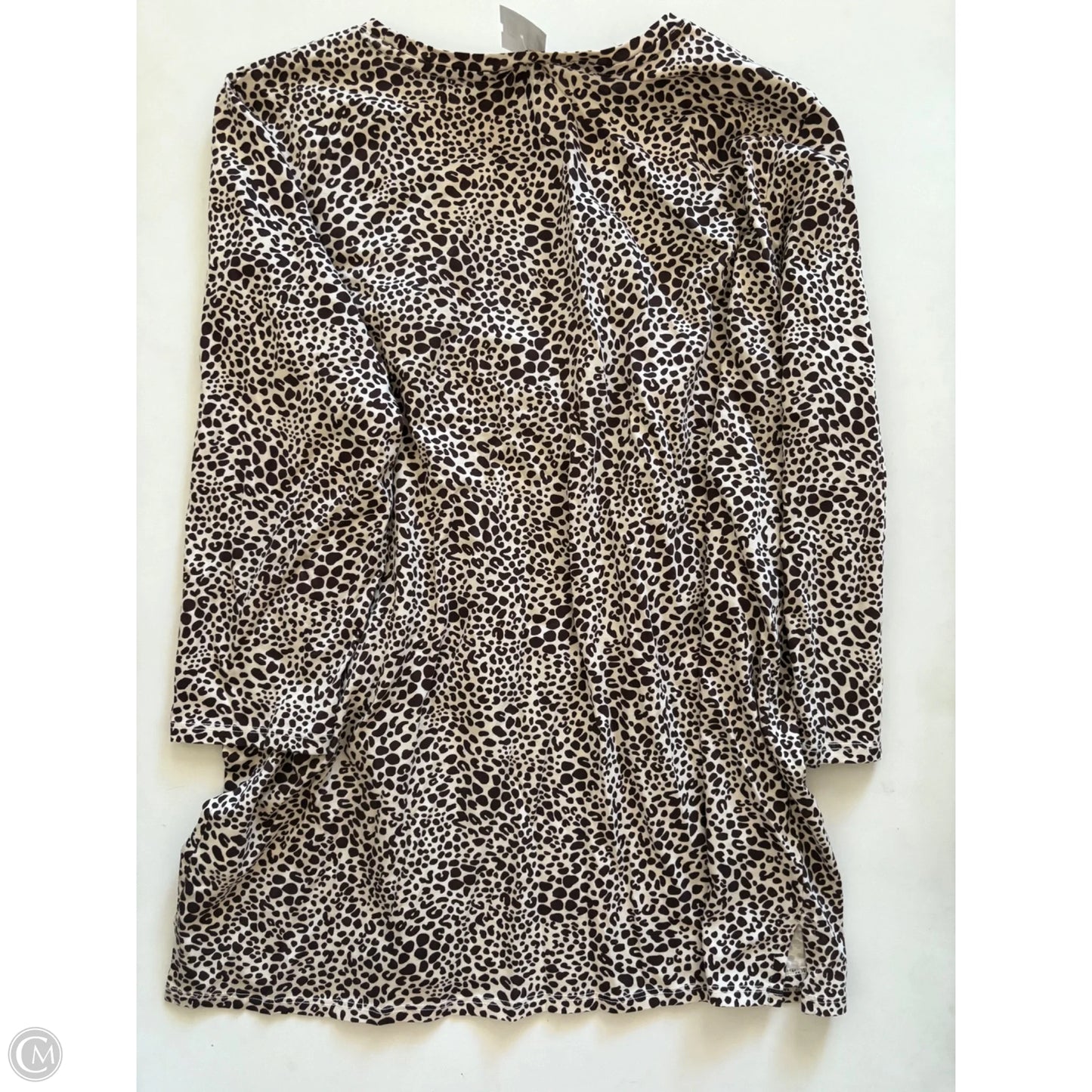 Top Long Sleeve By Lands End In Animal Print, Size: Xl