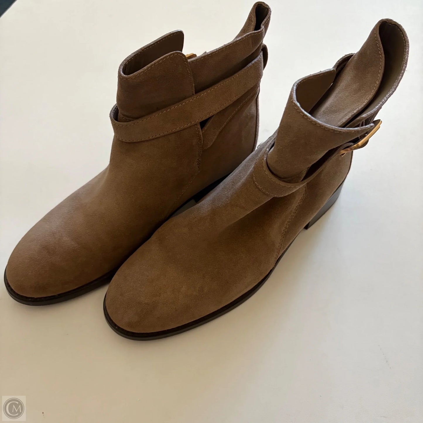 Boots Designer By Tory Burch In Tan, Size: 8.5