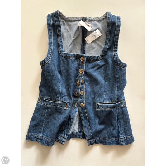 Vest Other By Loft In Blue, Size: Xs