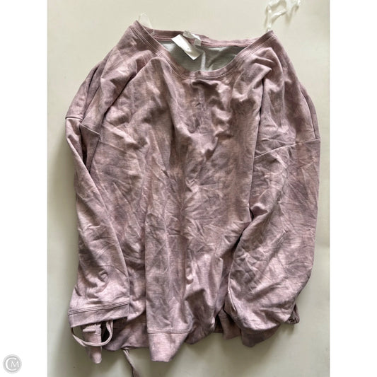 Top Long Sleeve By Ideology In Pink, Size: 2x