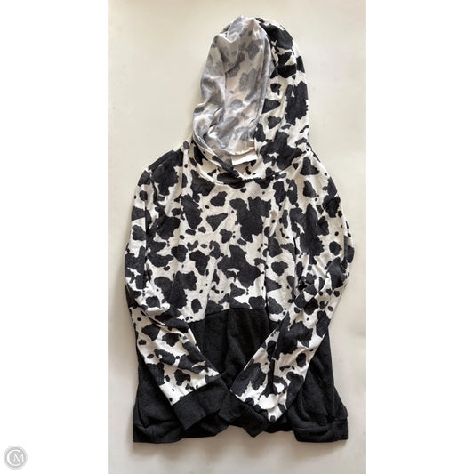 Top Long Sleeve By A Gain In Black & White, Size: 3x