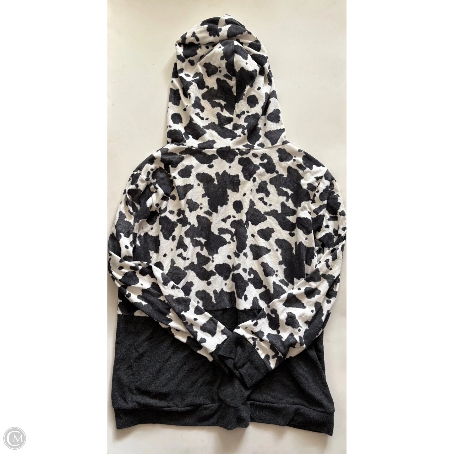 Top Long Sleeve By A Gain In Black & White, Size: 3x