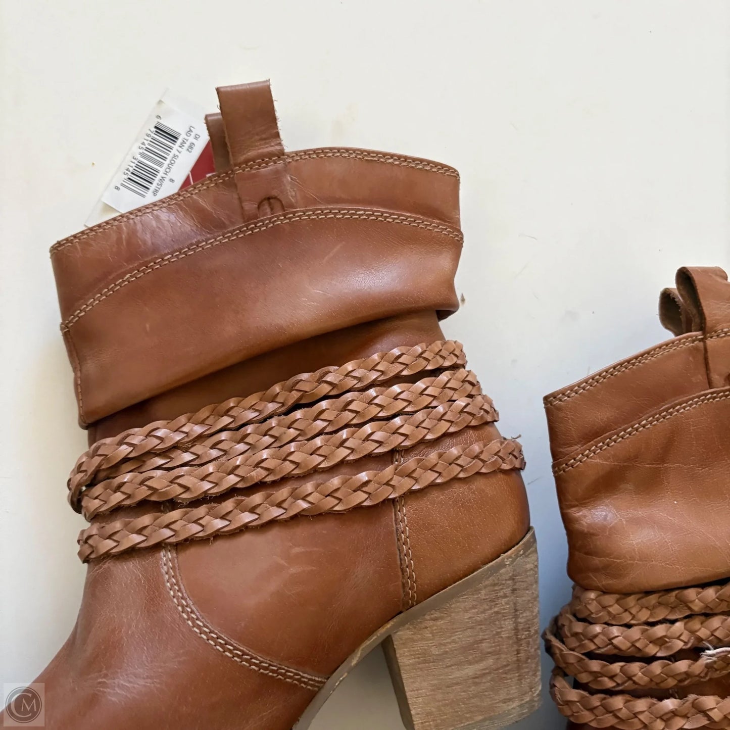 Boots Ankle Heels By Dingo In Brown, Size: 8